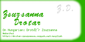 zsuzsanna drotar business card